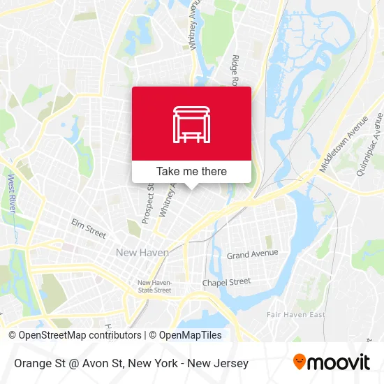 Orange St @ Avon St map