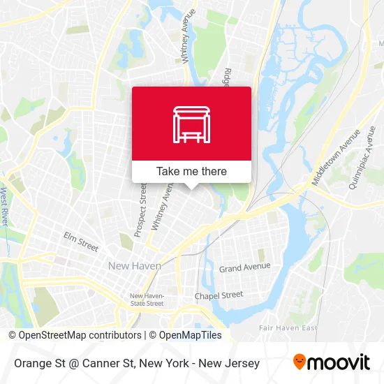 Orange St @ Canner St map