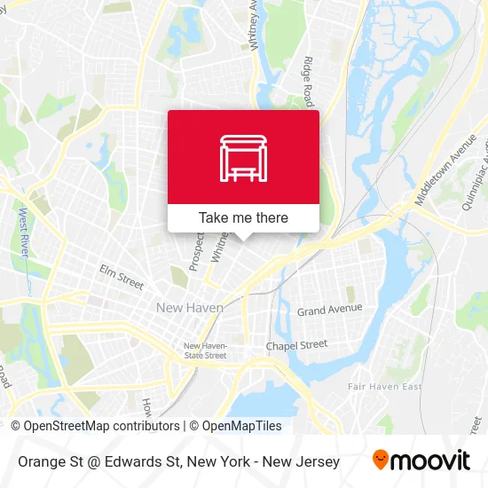 Orange St @ Edwards St map