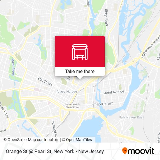 Mapa de Orange St @ Pearl St