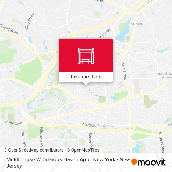 Middle Tpke W @ Brook Haven Apts map