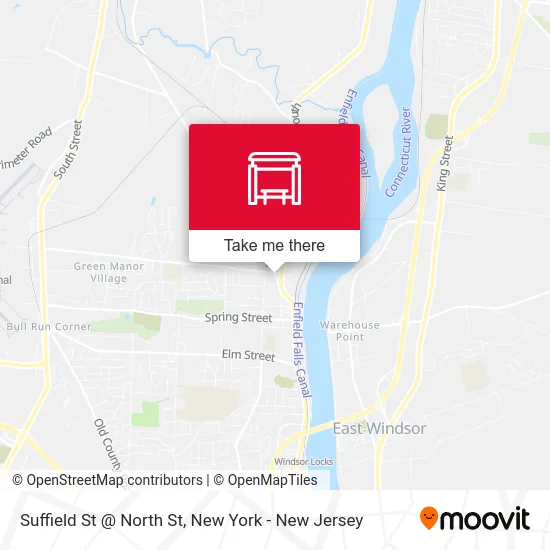 Suffield St @ North St map