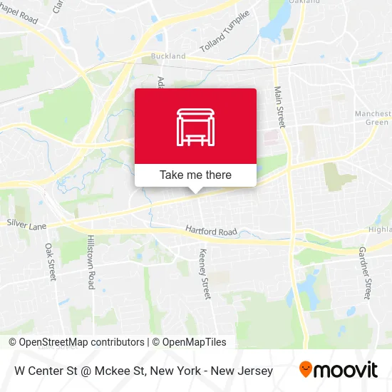 W Center St @ Mckee St map