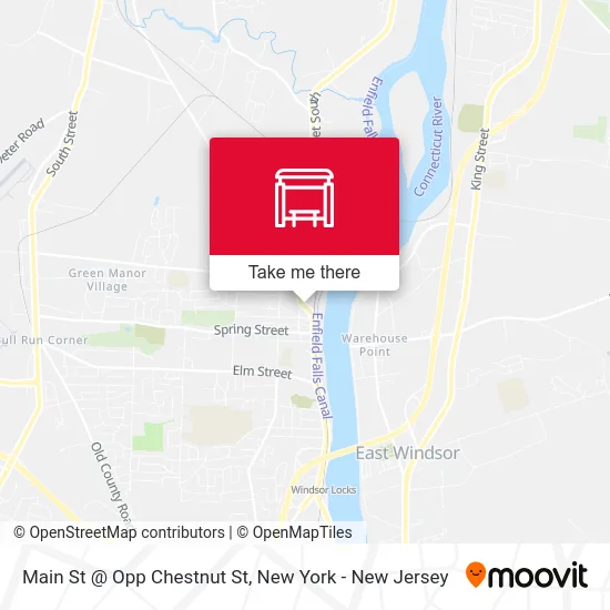 Main St @ Opp Chestnut St map