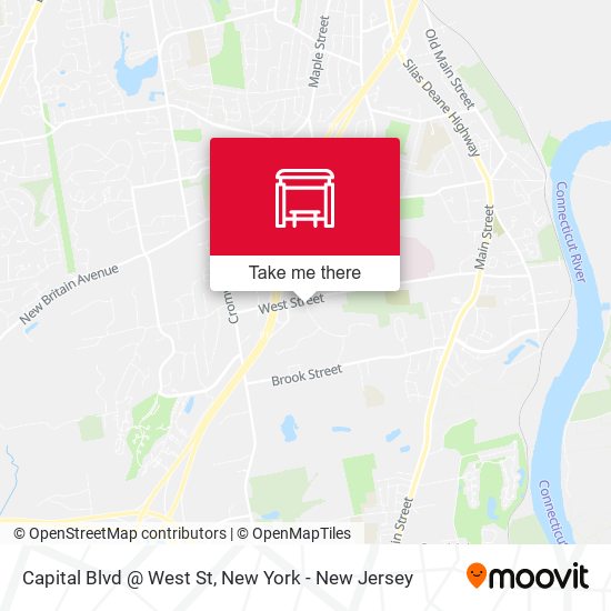Mapa de Capital Blvd @ West St