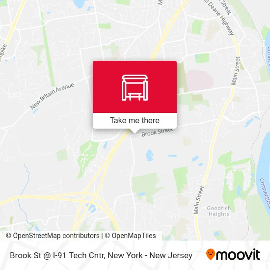 Brook St @ I-91 Tech Cntr map