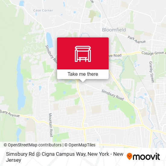 Simsbury Rd @ Cigna Campus Way map