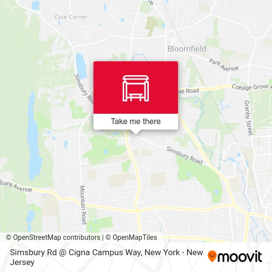 Simsbury Rd @ Cigna Campus Way map