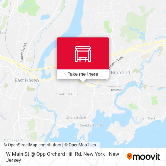 W Main St @ Opp Orchard Hill Rd map