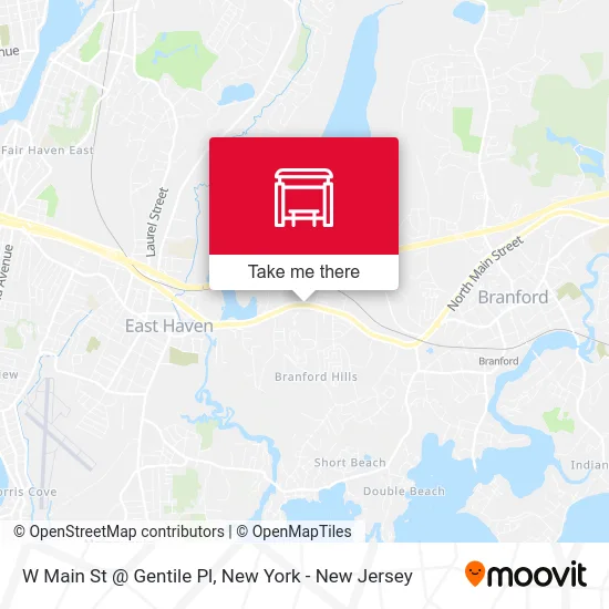 W Main St @ Gentile Pl map