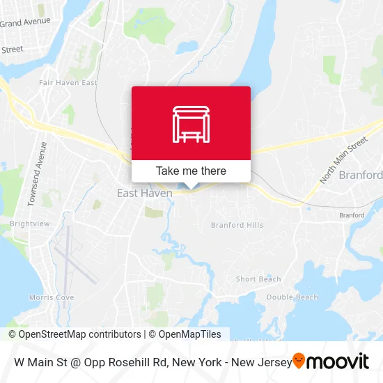 W Main St @ Opp Rosehill Rd map