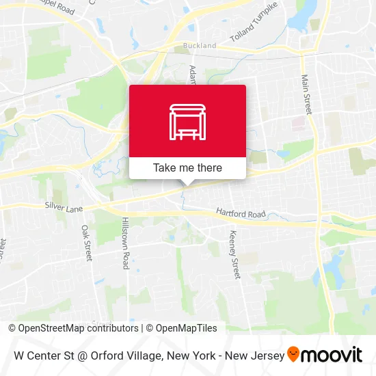 W Center St @ Orford Village map