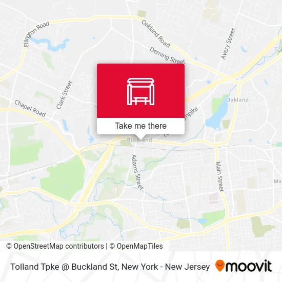 Tolland Tpke @ Buckland St map