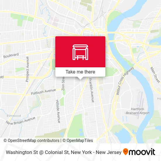 Washington St @ Colonial St map
