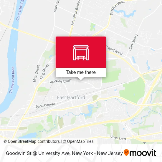 Goodwin St @ University Ave map