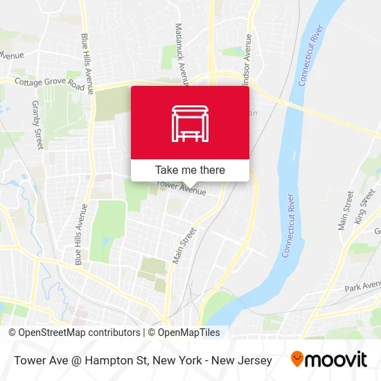 Tower Ave @ Hampton St map