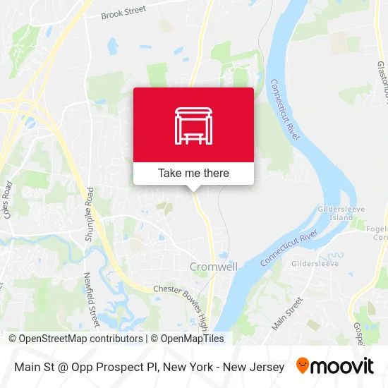 Main St @ Opp Prospect Pl map