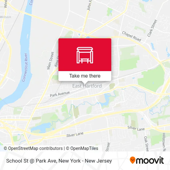 School St @ Park Ave map