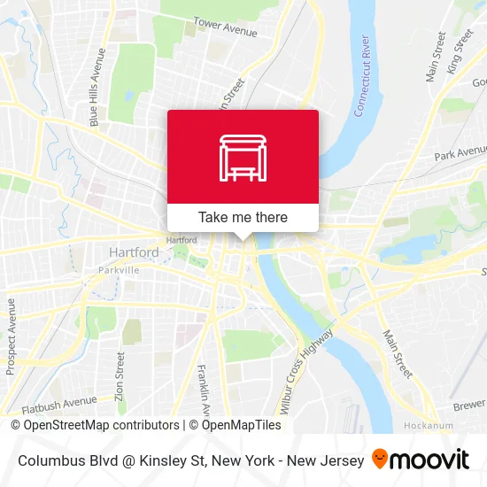 Columbus Blvd @ Kinsley St map
