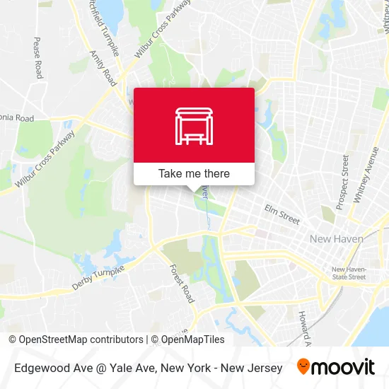 Edgewood Ave @ Yale Ave map