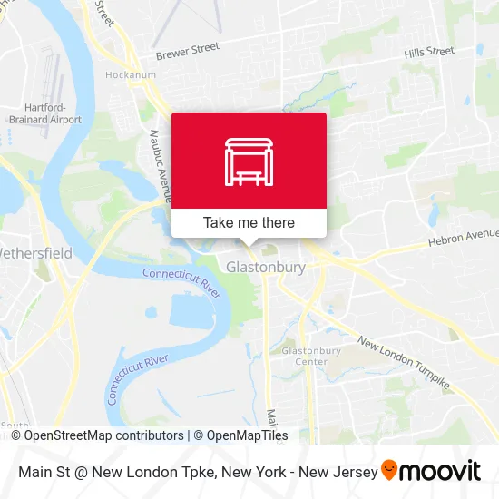 Main St @ New London Tpke map