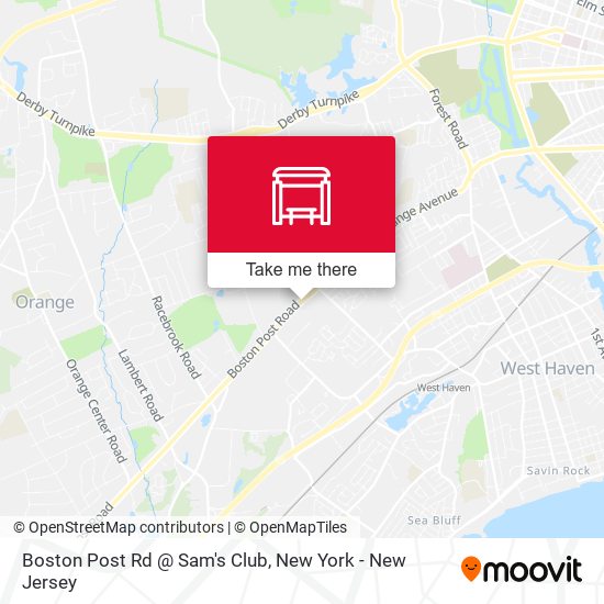 Boston Post Rd @ Sam's Club map