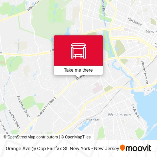 Orange Ave @ Opp Fairfax St map