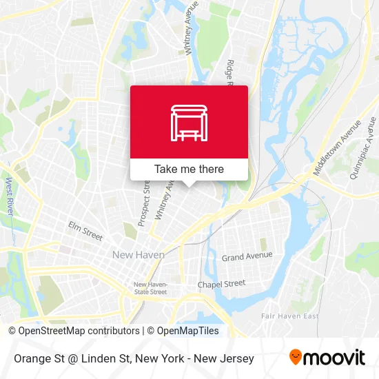 Orange St @ Linden St map