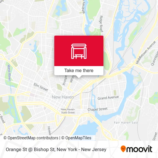 Orange St @ Bishop St map