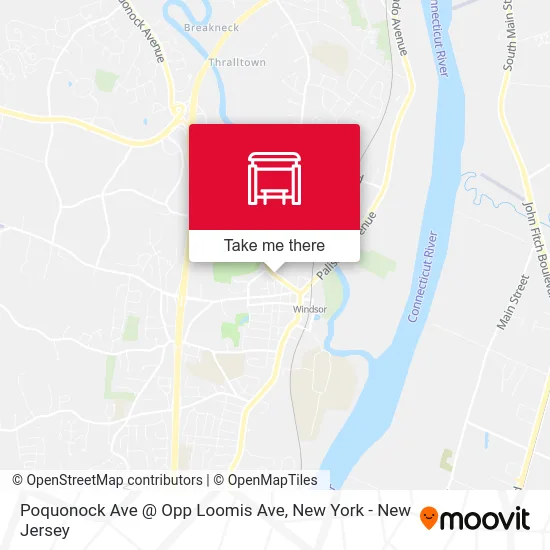 Poquonock Ave @ Opp Loomis Ave map