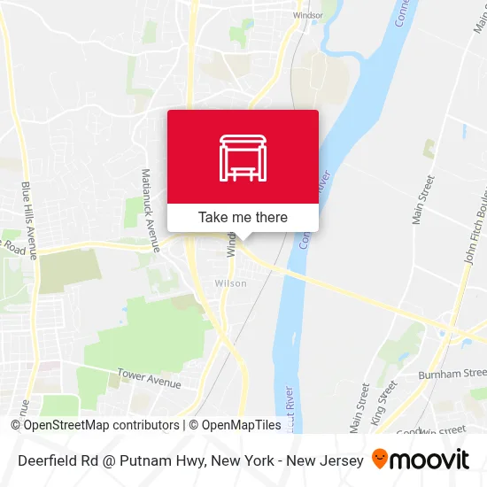 Deerfield Rd @ Putnam Hwy map