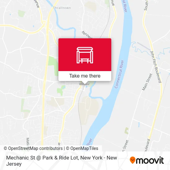 Mechanic St @ Park & Ride Lot map
