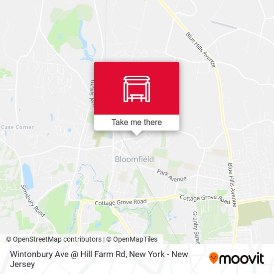 Mapa de Wintonbury Ave @ Hill Farm Rd