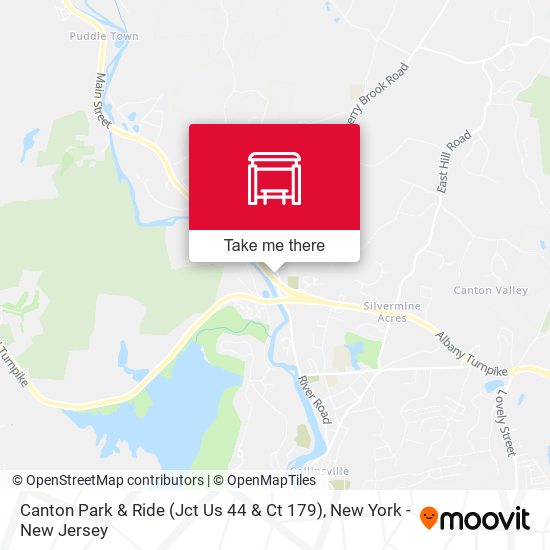 Mapa de Canton Park & Ride (Jct Us 44 & Ct 179)