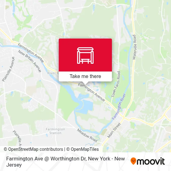 Farmington Ave @ Worthington Dr map