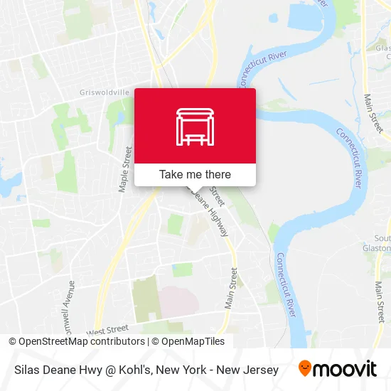 Silas Deane Hwy @ Kohl's map