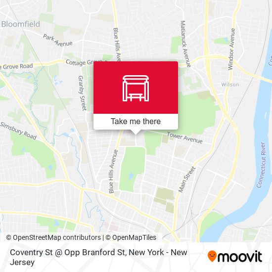 Coventry St @ Opp Branford St map