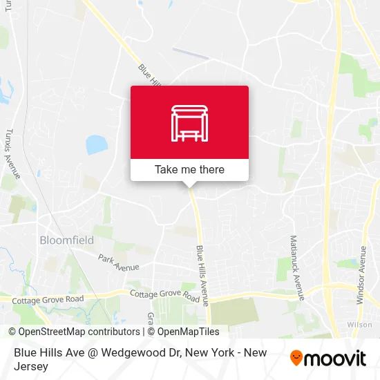 Blue Hills Ave @ Wedgewood Dr map