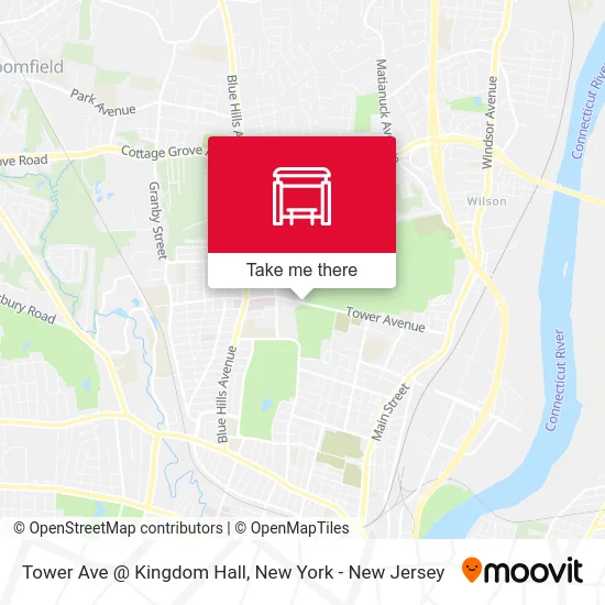 Tower Ave @ Kingdom Hall map