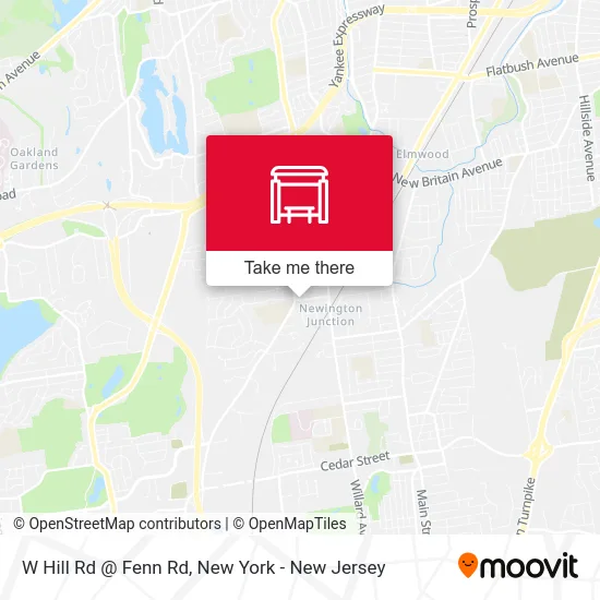W Hill Rd @ Fenn Rd map