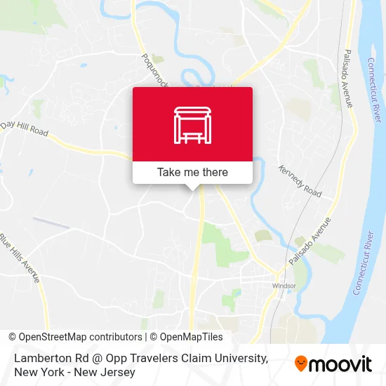 Lamberton Rd @ Opp Travelers Claim University map