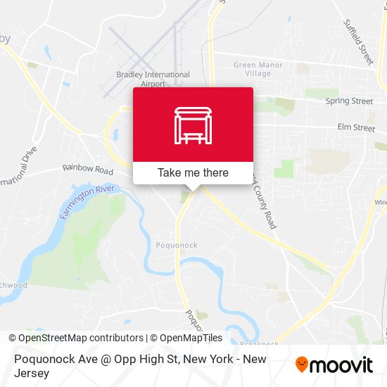 Poquonock Ave @ Opp High St map