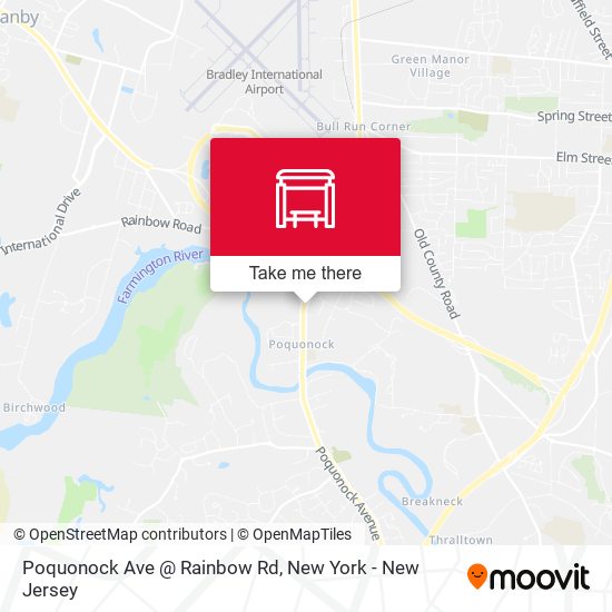 Poquonock Ave @ Rainbow Rd map