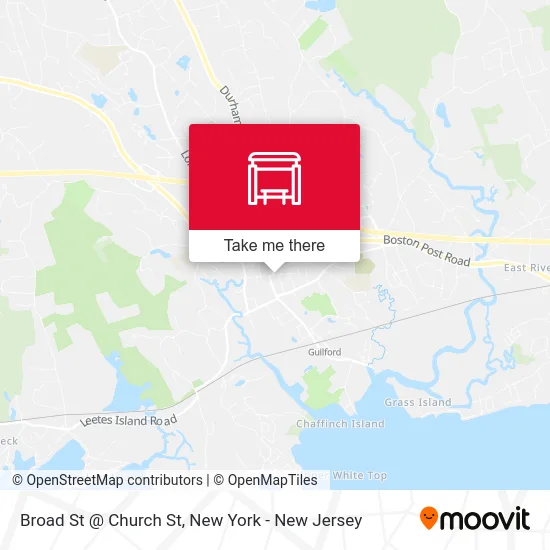 Broad St @ Church St map