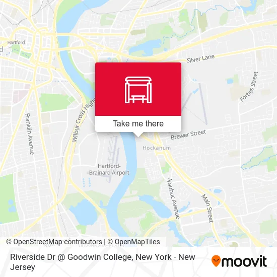 Riverside Dr @ Goodwin College map