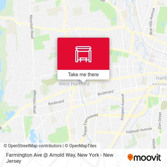 Farmington Ave @ Arnold Way map