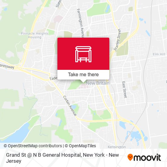 Grand St @ N B General Hospital map