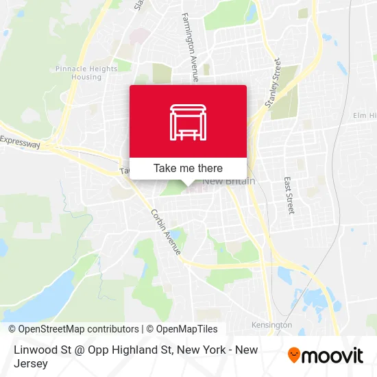 Linwood St @ Opp Highland St map