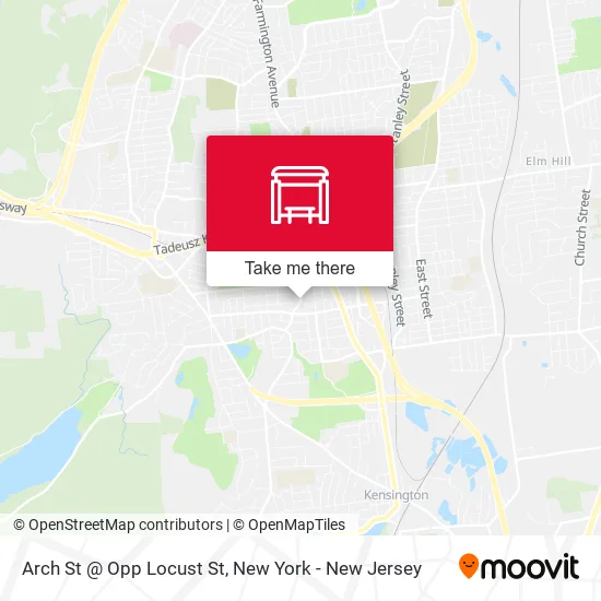 Mapa de Arch St @ Opp Locust St