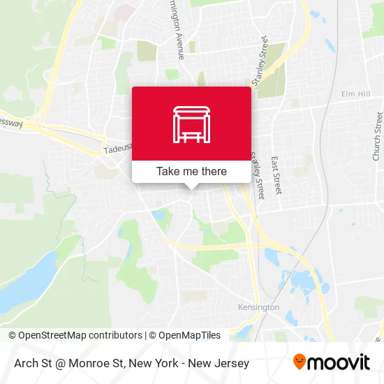 Mapa de Arch St @ Monroe St